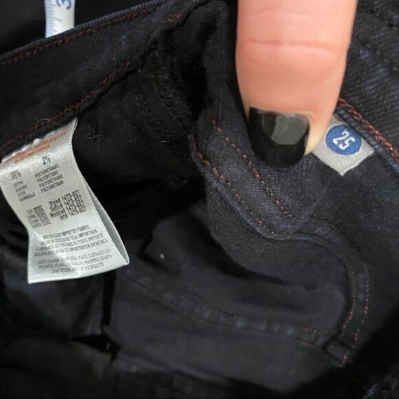 Citizens of Humanity Black Skinny straight Jeans Size 0 size 25 - Picture 8 of 13